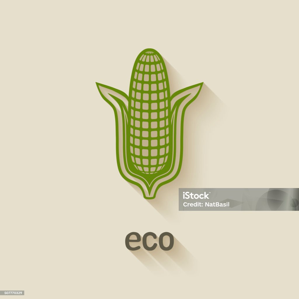 corn eco-symbol - Lizenzfrei Agrarbetrieb Vektorgrafik