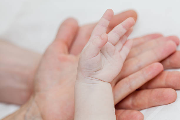 istock Father and mother holding child's hand 507774147