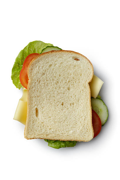 istock Sandwiches: Cheese Sandwich Isolated on White Background 507774979