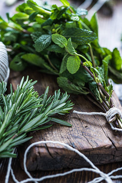 istock Aromatic herbs and spices from garden 507790458