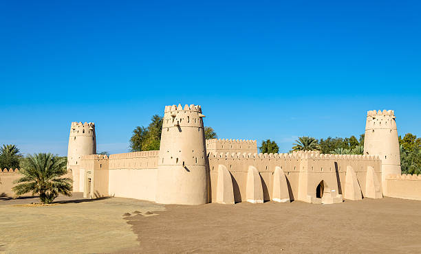 View of Al Jahili Fort in Al Ain, UAE View of Al Jahili Fort in Al Ain, UAE fujairah stock pictures, royalty-free photos & images