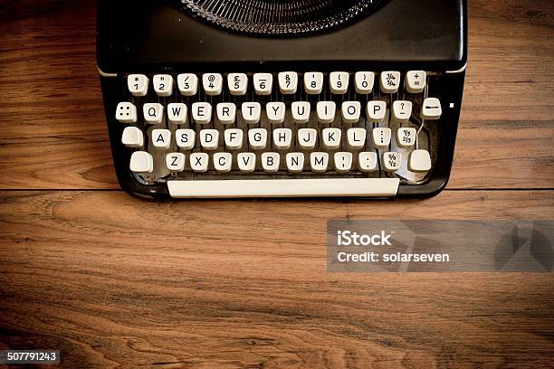 Vintage Typewriter Stock Photo - Download Image Now - Horizontal, Imagination, No People