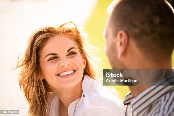 Couple Feeling Good Together Stock Photo - Download Image Now - Adult, Adults Only, Back Lit