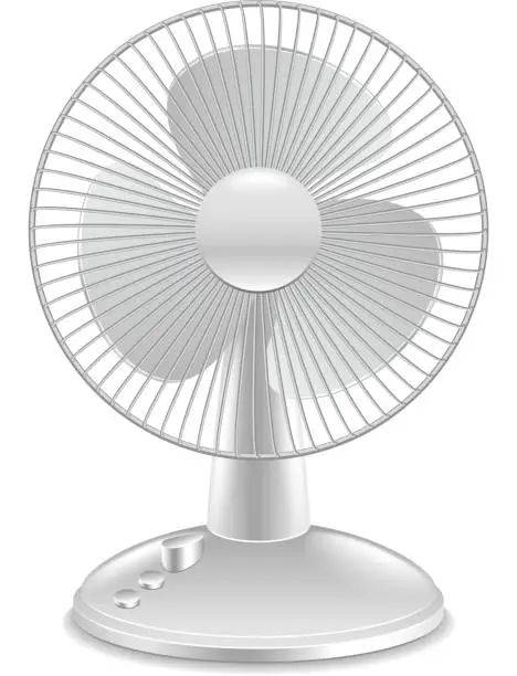 Vector illustration of Fan isolated on white vector