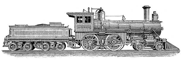 istock Antique illustration of steam powered machinery 507795509