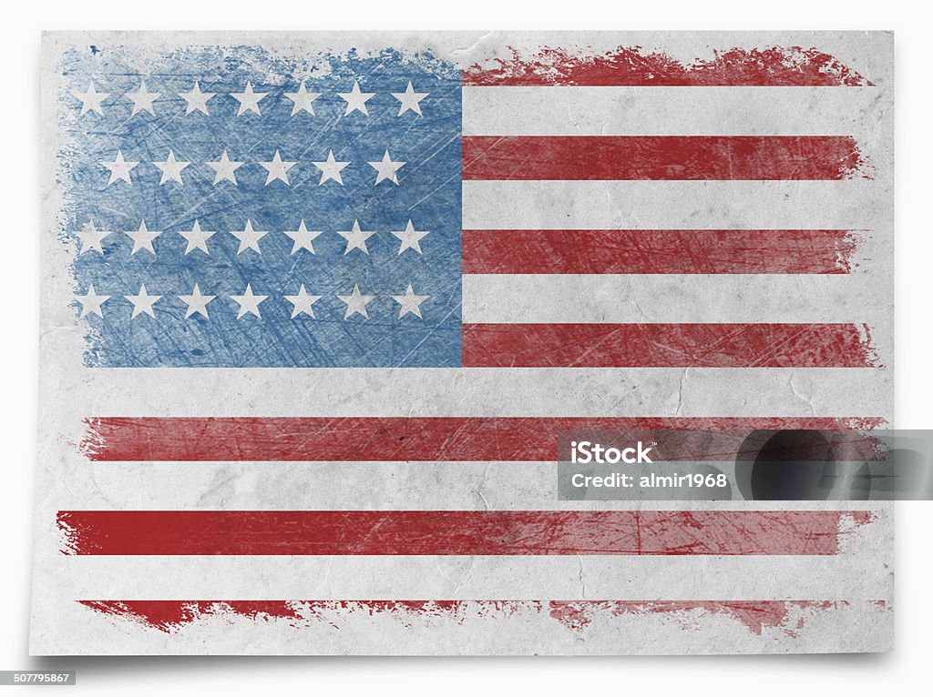 USA Grunge flag American Flag Stock Photo