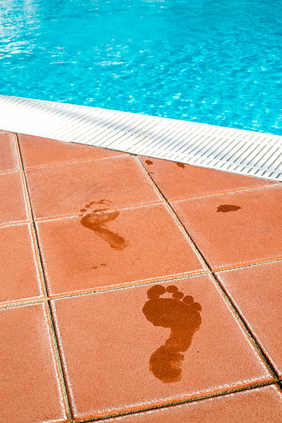 istock Footprints of bare feet 507796051