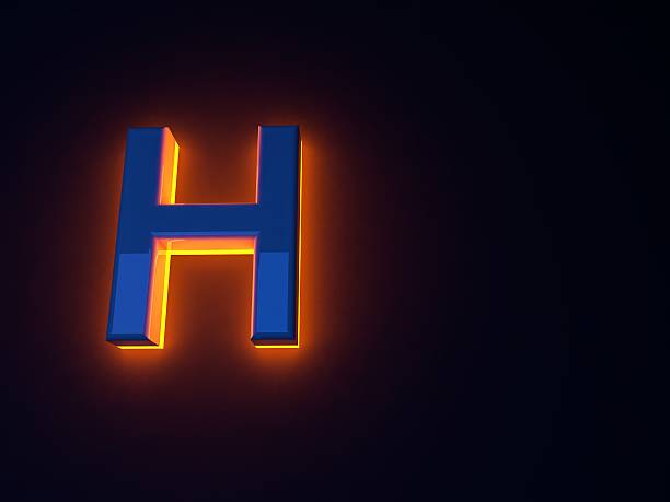 istock Luminous fiery blue letters 507797126