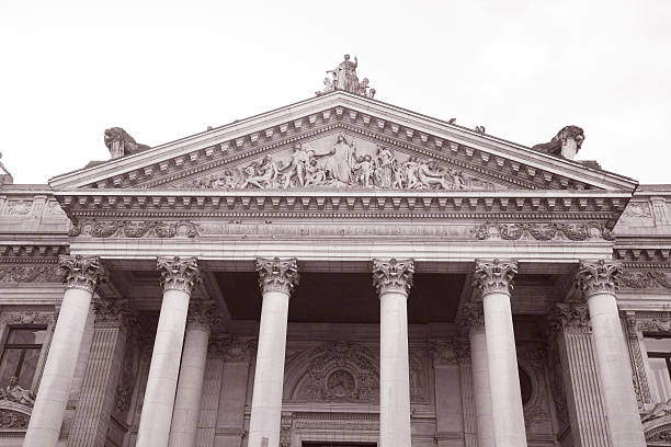 istock Stock Market - Bourse de Bruxells, Facade; Brussels, Belgium 507797202