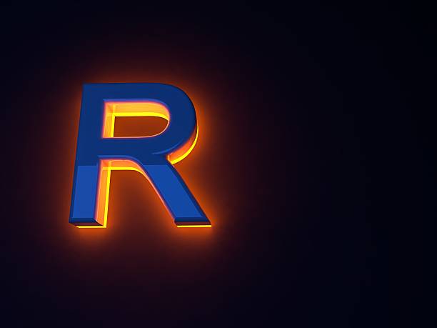 istock Luminous fiery blue letters 507797634