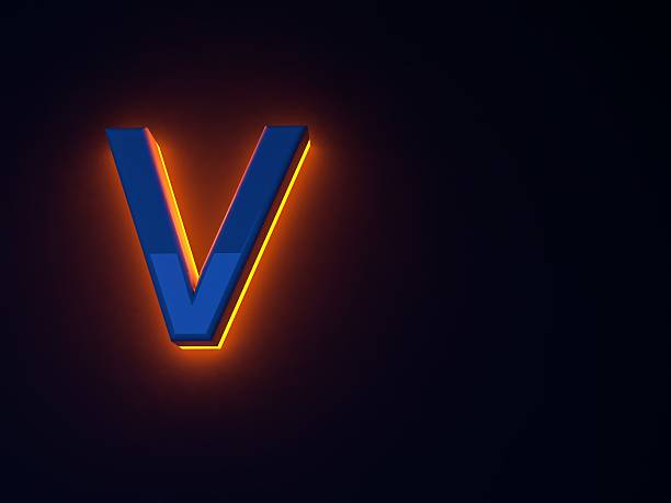 istock Luminous fiery blue letters 507797842