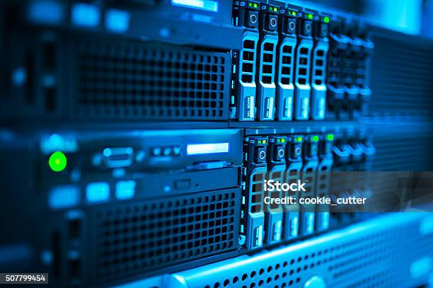 Network Servers Stock Photo - Download Image Now - Network Server, IT Support, Technology