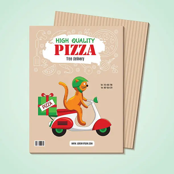 Vector illustration of Pizza flyer