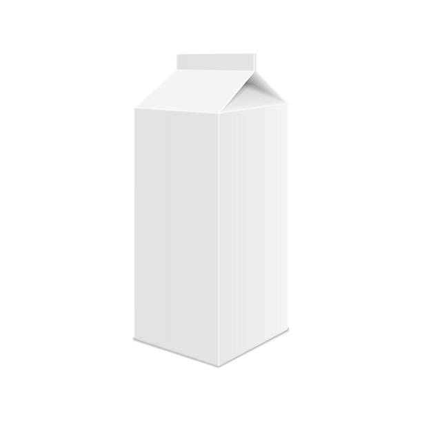 istock Realistic White Blank Juice, Milk or Soup Carton Package Templat 507799866