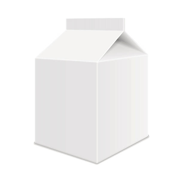 istock Realistic White Blank Juice, Milk or Soup Carton Package Templat 507799898