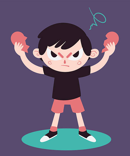 Angry Boy With Broken Heart Stock Illustration - Download Image Now -  Anger, Boyfriend, Boys - iStock