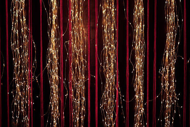 istock abstract of hanging fairy lights 507804002