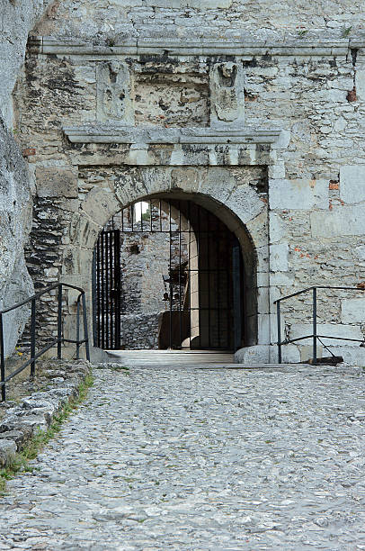istock Gateway to the ruined medieval castle 507816205