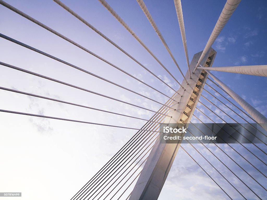 Millennium bridge in Podgorica, Montenegro Bridge - Built Structure Stock Photo