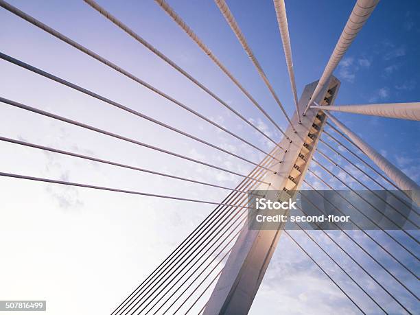 Millennium Bridge In Podgorica Montenegro Stock Photo - Download Image Now - Bridge - Built Structure, Close-up, Architecture