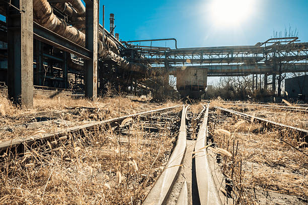 istock Heavy industry factory pipelines 507819451