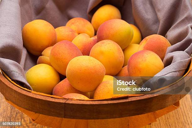 Apricots Stock Photo - Download Image Now - Apricot, Basket, Close-up