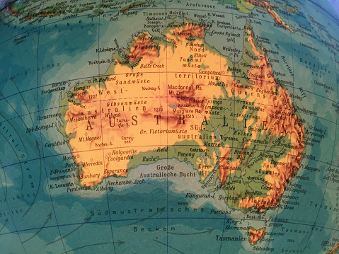 Australien Karte-Modificar Globus/Weltkarte photo