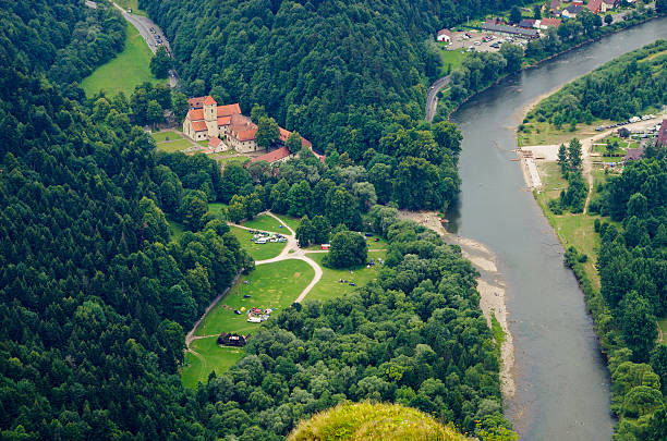 Cerveny Klastor monastery seen from \