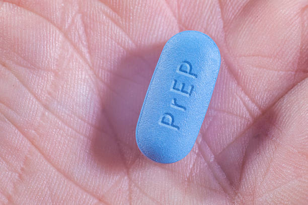 Pills for Pre-Exposure Prophylaxis (PrEP) to prevent HIV stock photo