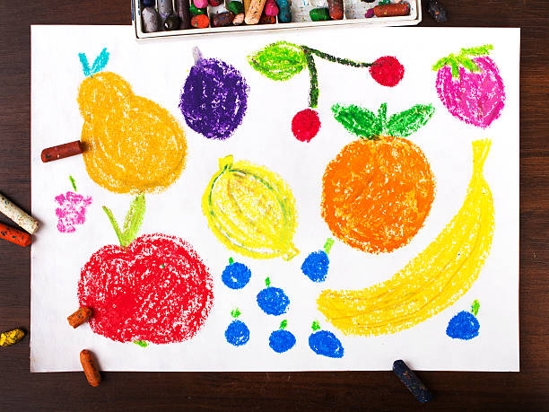 istock Color drawing: miscellaneous types of fruits 507836716