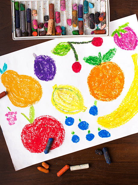 istock Color drawing: miscellaneous types of fruits 507838354
