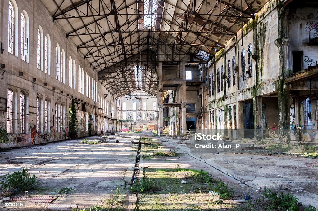 Old abandoned factory abandoned metallurgical factory waiting for a demolition Abandoned Stock Photo