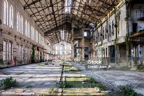 Old Abandoned Factory Stock Photo - Download Image Now - Abandoned, Absence, Factory