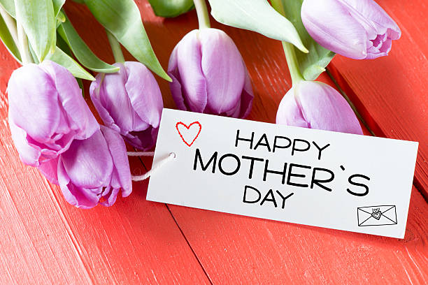 istock Tulips with happy mother's day card 507840014