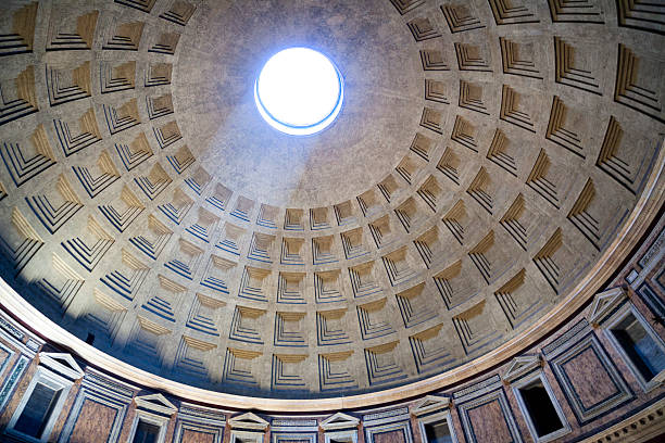 istock Light beam through dome at the Pantheon in Rome, Italy 507842952