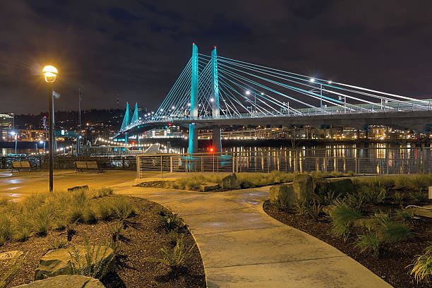 istock Tilikum Crossing by the Waterfront aty Night 507845236