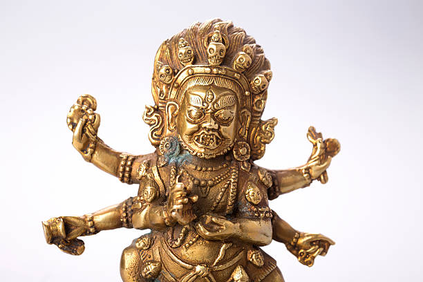 istock Buddhist figure with patina 507846766