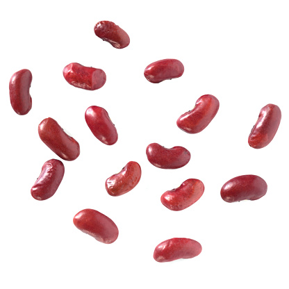 Kidney beans isolated on white background.