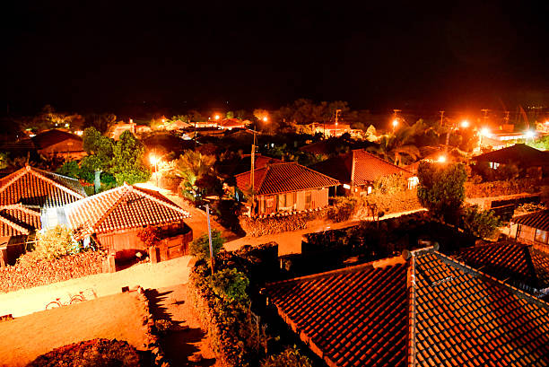 Night view of the island taken from the top of the Nagomi Tower on Taketomi Island