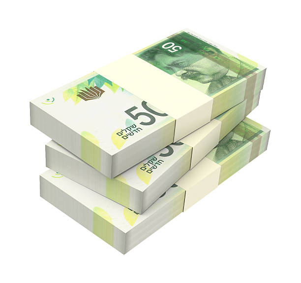 istock Israeli Shekel money isolated on white background. 507849670