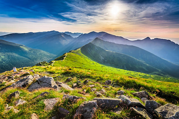 istock Wonderful sunset in mountains in summer 507849906