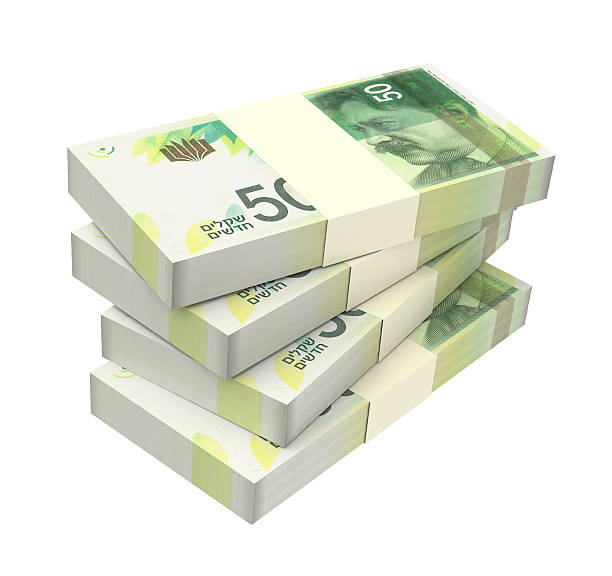 istock Israeli Shekel money isolated on white background. 507850528