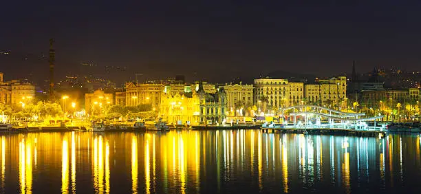 Photo of Port Vell at Barcelona in night