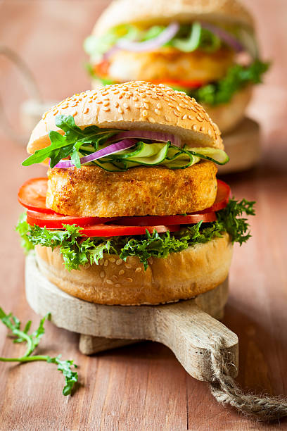 istock Fish and crab burgers 507855827