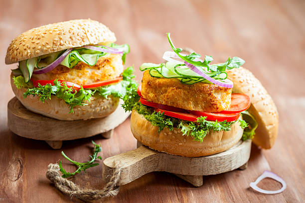 istock Fish and crab burgers 507855829