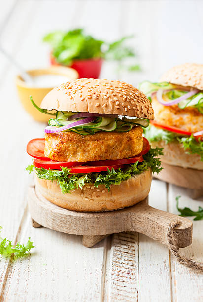 istock Fish and crab burgers 507855831