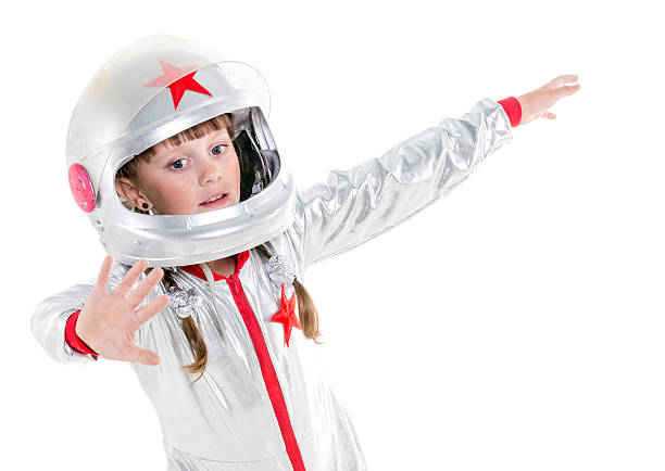 istock Little girl cosmonaut 507856691
