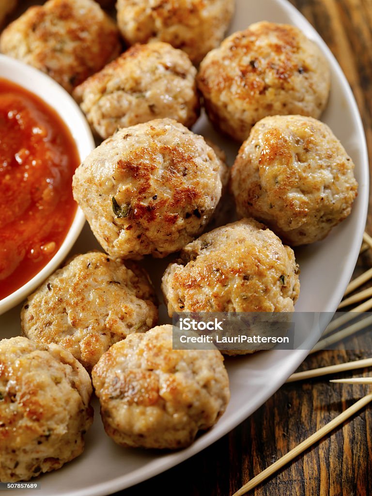 Boulettes de viande de dinde - Photo de Boulette de viande libre de droits