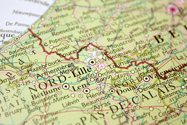 istock Map showing the city of Lille 507859977