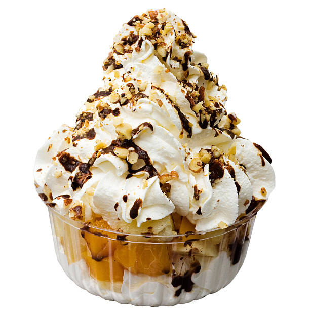 istock ice cream with chocolate in the cup on white background 507860165